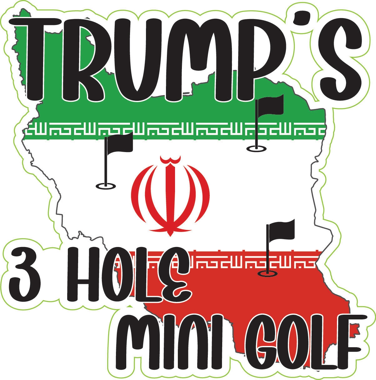 Trump Mini Golf Sticker